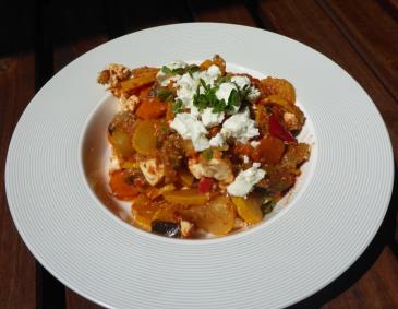 Gemüse auf griechisch Gemüse auf griechisch