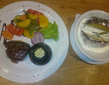 Filetsteak mit Folienerdäpfel Filetsteak mit Folienerdäpfel