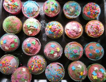 Einhorn-Muffins