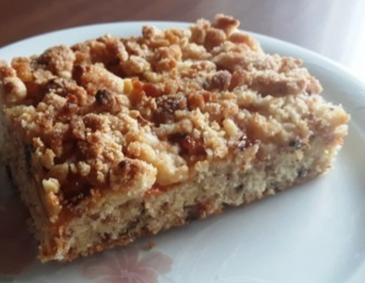 Streuselkuchen mit Marillen und Schokodrops Streuselkuchen mit Marillen und Schokodrops