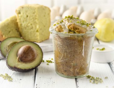Avocado-Zitronenkuchen im Glas