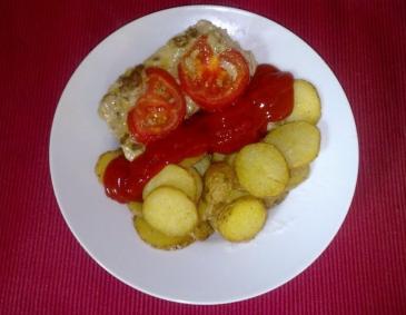 Faschierter Braten mit Kartoffelchips Faschierter Braten mit Kartoffelchips