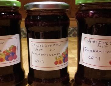 Heidelbeeren mit Birkenzucker Heidelbeeren mit Birkenzucker