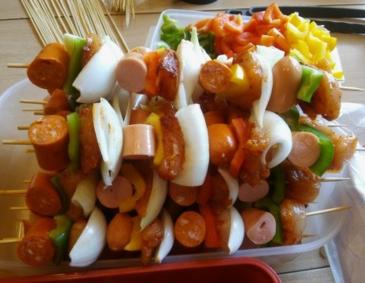 Hühnerspieße zum Grillen Hühnerspieße zum Grillen