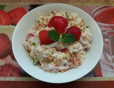 Hirse-Erdbeercreme Hirse-Erdbeercreme