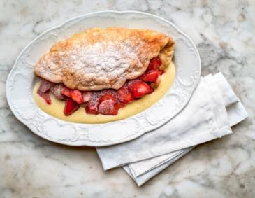 Kaiseromelette mit Weinsabayon