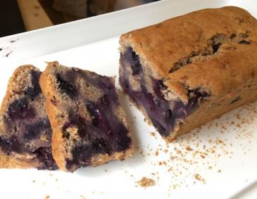 Bananenbrot mit Heidelbeeren Bananenbrot mit Heidelbeeren