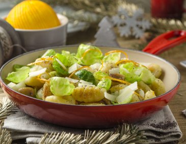 Gnocchi mit Kohlsprossen und Maroni Gnocchi mit Kohlsprossen und Maroni