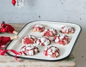 Red Velvet Crinkle Cookies Red Velvet Crinkle Cookies