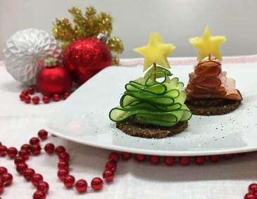 Fingerfood-Weihnachtsbäumchen Fingerfood-Weihnachtsbäumchen