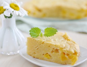 Feiner Rahmkuchen mit Kriecherln Feiner Rahmkuchen mit Kriecherln