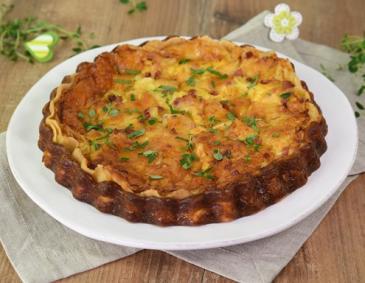 Quiche Lorraine (Lothringer Schinken-Käse-Kuchen)
