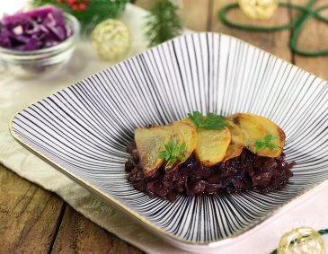 Rotkraut-Erdäpfel-Gratin Rotkraut-Erdäpfel-Gratin