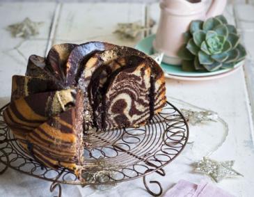 Schokoladen-Vanille-Zebrakuchen Schokoladen-Vanille-Zebrakuchen
