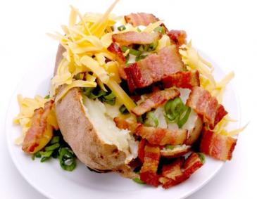 Folienerdäpfel mit Speck und Lauch Folienerdäpfel mit Speck und Lauch