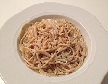 Spaghetti mit Zitronensauce Spaghetti mit Zitronensauce
