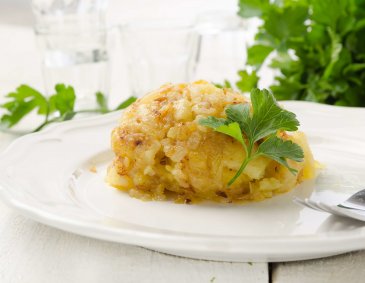 Gestampfte Bratkartoffeln Gestampfte Bratkartoffeln