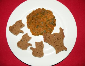 Karottenmond und schwarze Katzen Karottenmond und schwarze Katzen