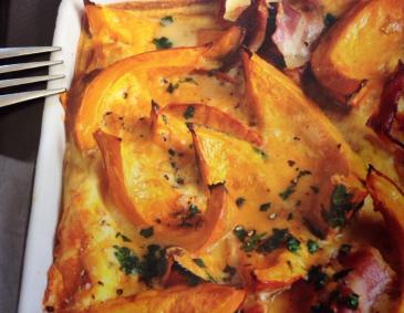 Kürbisauflauf mit Schinkenspeck Kürbisauflauf mit Schinkenspeck