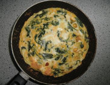 Spinatfrittata mit Feta Spinatfrittata mit Feta