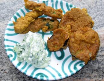 Zucchini und Melanzani im Backteig Zucchini und Melanzani im Backteig