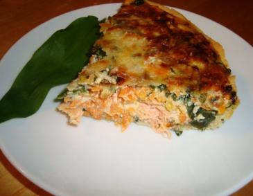 Bärlauchquiche mit Lachs Bärlauchquiche mit Lachs