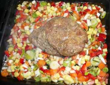 Schweinebraten mit Schmorgemüse Schweinebraten mit Schmorgemüse
