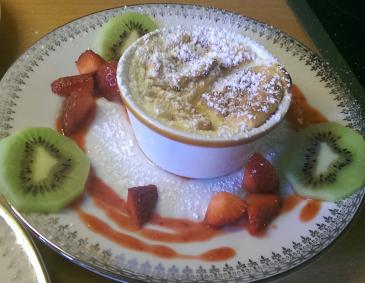 Topfenpudding mit Früchten Topfenpudding mit Früchten