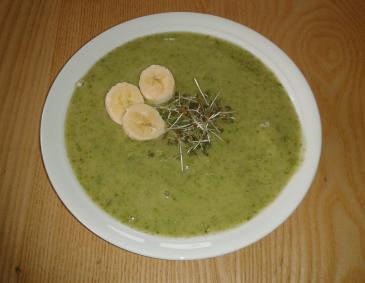 Süße Bananen-Kresse-Suppe Süße Bananen-Kresse-Suppe