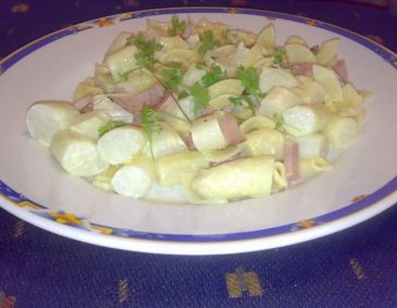 Spargel-Schinken-Nudeln Spargel-Schinken-Nudeln