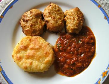Schweinsfilet mit Parmesan überbacken Schweinsfilet mit Parmesan überbacken