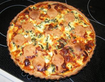 Bärlauchquiche mit Schafkäse Bärlauchquiche mit Schafkäse
