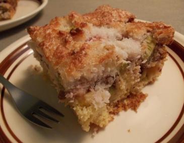Rhabarber-Kokos-Kuchen Rhabarber-Kokos-Kuchen