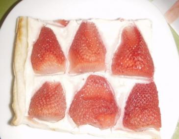 Erdbeeren auf Topfen Erdbeeren auf Topfen