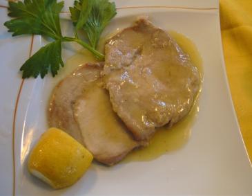 Kalbsschnitzerl in Weinsauce Kalbsschnitzerl in Weinsauce