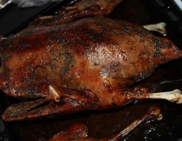 Ente mit Äpfeln und Kastanien Ente mit Äpfeln und Kastanien