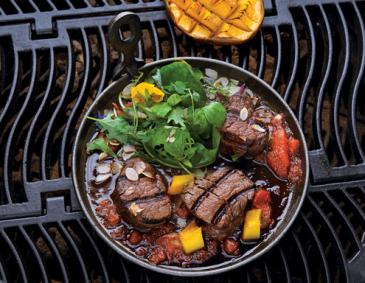 Filet Mignon mit Mango und Grapefruit Filet Mignon mit Mango und Grapefruit