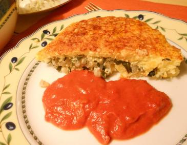 Polenta-Auflauf mit Blattspinat Polenta-Auflauf mit Blattspinat