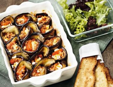 Glücksröllchen vom Lamm mit Schafkäse Glücksröllchen vom Lamm mit Schafkäse