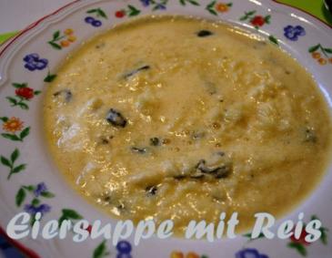 Eiersuppe mit Reis Eiersuppe mit Reis