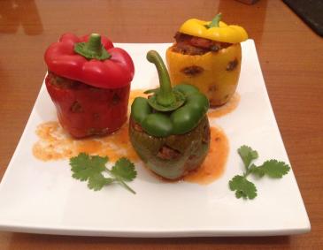 Gefüllte Paprika-Monster Gefüllte Paprika-Monster