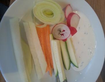 Gemüsesticks mit Dip