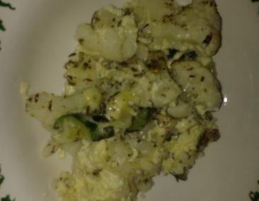 Gratiniertes Karfiol-Zucchini Gemüse Gratiniertes Karfiol-Zucchini Gemüse