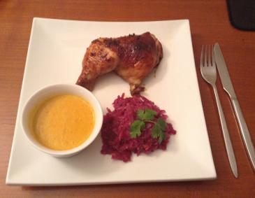 Hühnerkeulen in Mandarinen-Ingwer Marinade Hühnerkeulen in Mandarinen-Ingwer Marinade