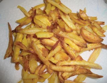 Pommes frites aus dem Backofen Pommes frites aus dem Backofen
