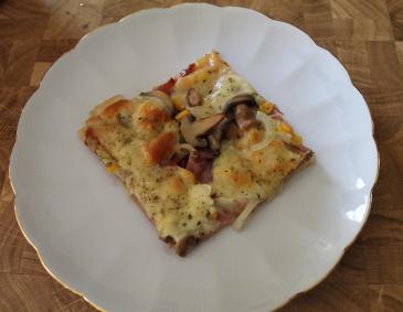 Schinken-Champignon-Pizza Schinken-Champignon-Pizza