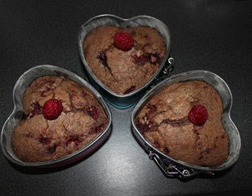 Schoko-Himbeer-Herzen Schoko-Himbeer-Herzen