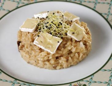 Steinpilz-Risotto mit Brie-Käse Steinpilz-Risotto mit Brie-Käse