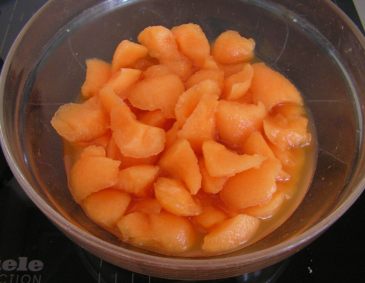 Zuckermelone mit Rum Zuckermelone mit Rum