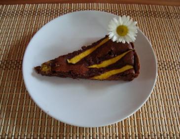 Schokotarte mit Mango Schokotarte mit Mango